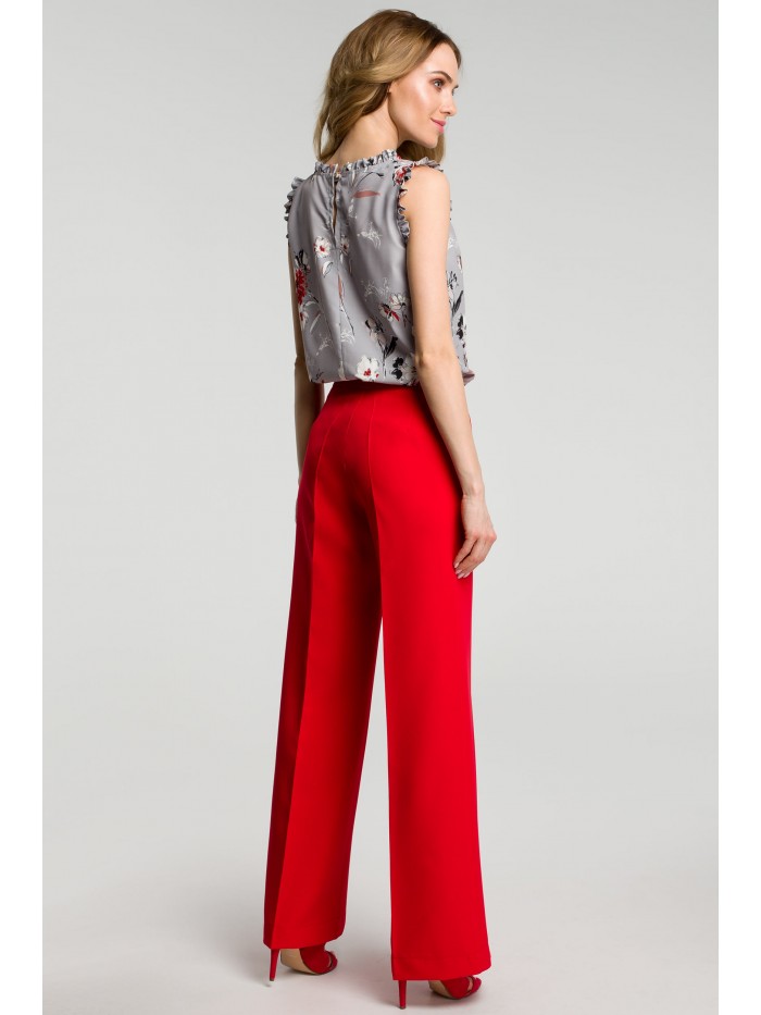 M378 Wide leg trousers - red