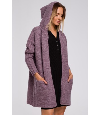 M556 Chunky knit hooded...