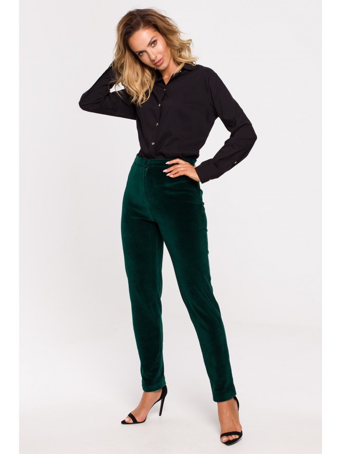 M644 Velvet trousers - green