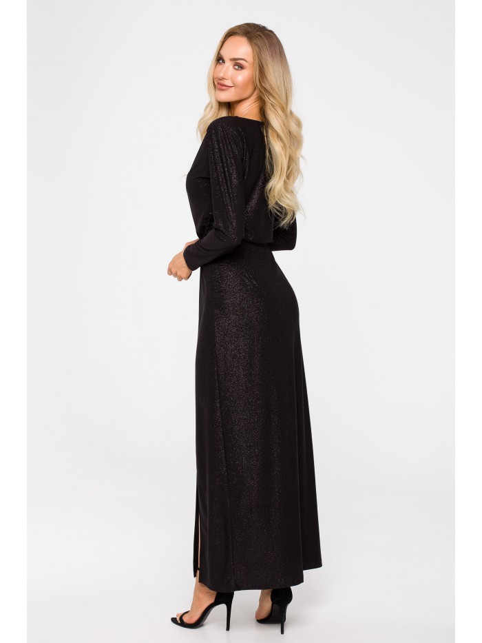 M719 Maxi dress with long...