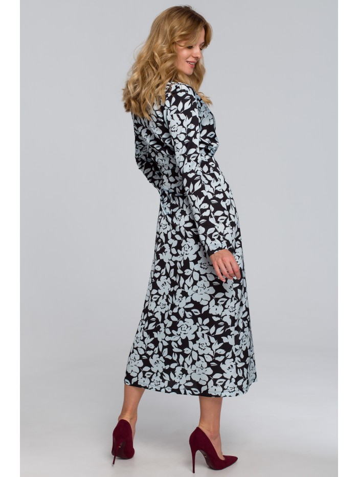 K083 Sukienka kopertowa...