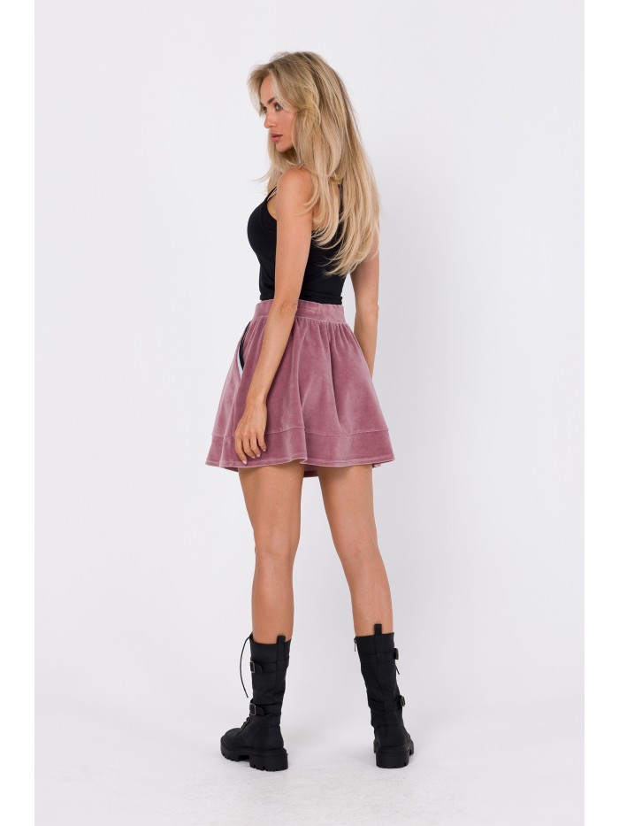 M768 Velvet skirt - crepe pink