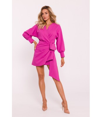 M802 Mini wrap dress with a...