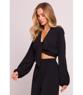 M861 Tie front crop top -...