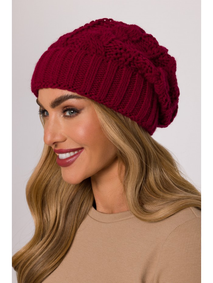 M897 Cable knit beanie -...
