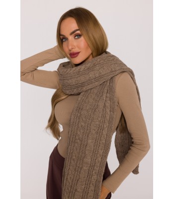 M898 Cable knit scarf - beige