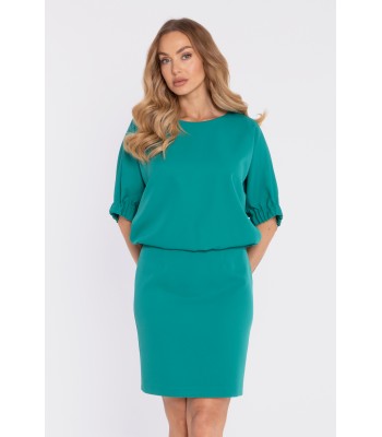 M904 Sukienka bluzowana z...