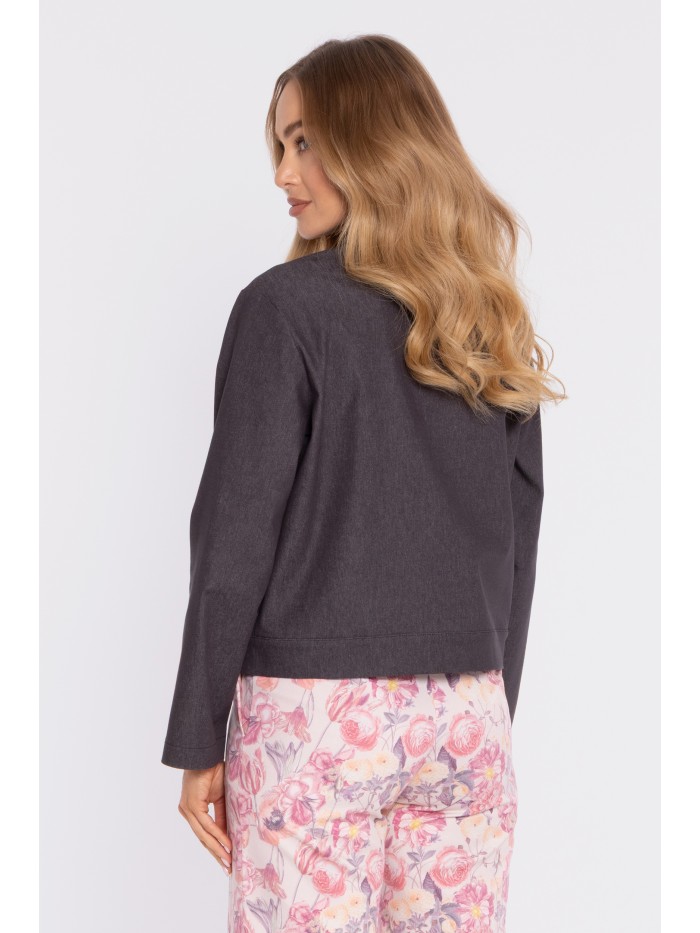 M909 Cropped snap-button...