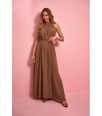 M915 Sukienka maxi halter...