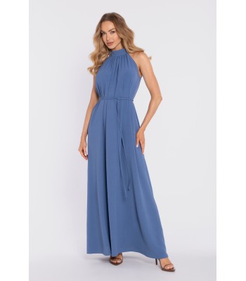 M915 Sukienka maxi halter...