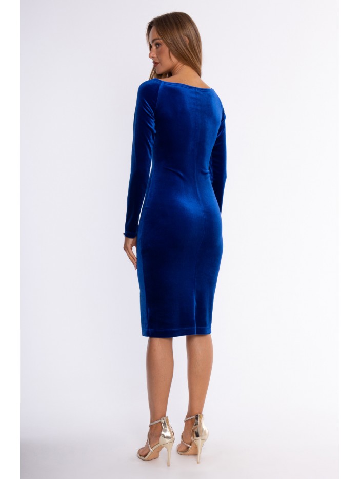 M934  Velvet sheath dress -...