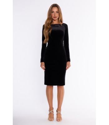 M934  Velvet sheath dress -...