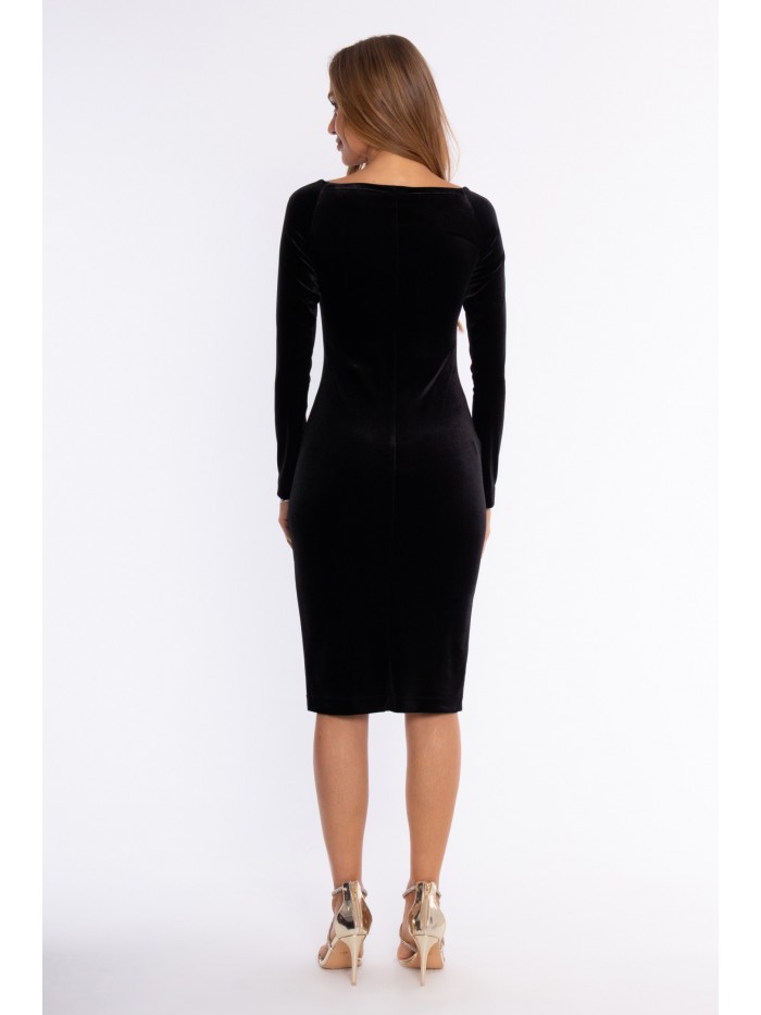 M934  Velvet sheath dress -...